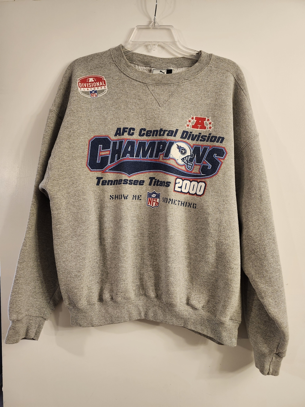 Puma Gray Tennessee Titans 2000 Champions Crewneck Sweatshirt